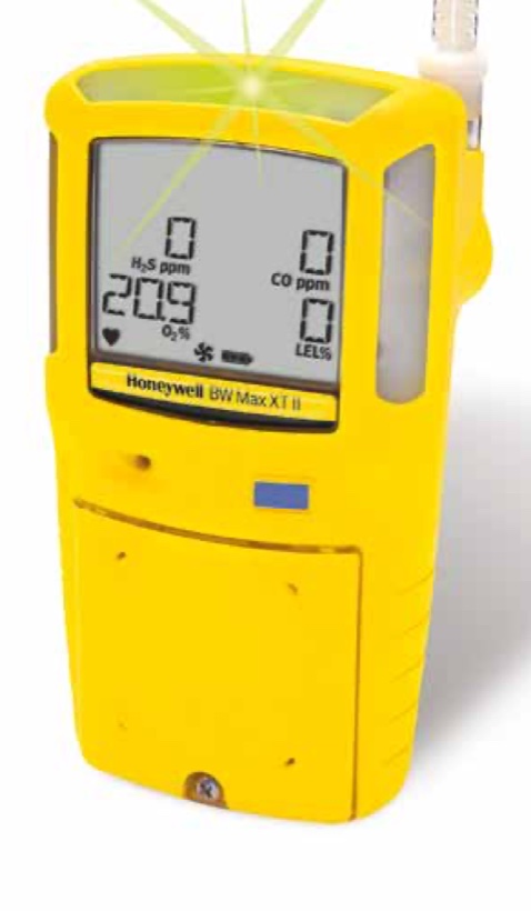 Honeywell BW Max XT II multi-gas detector with sampling tube